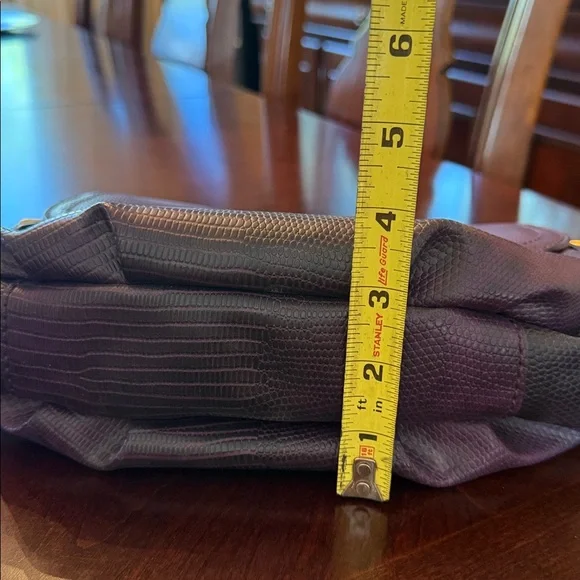 Marc By Marc Jacobs Lizard Embossed Color Purple Shoulder bag/ Crossbody Bag - Picture 14 of 17